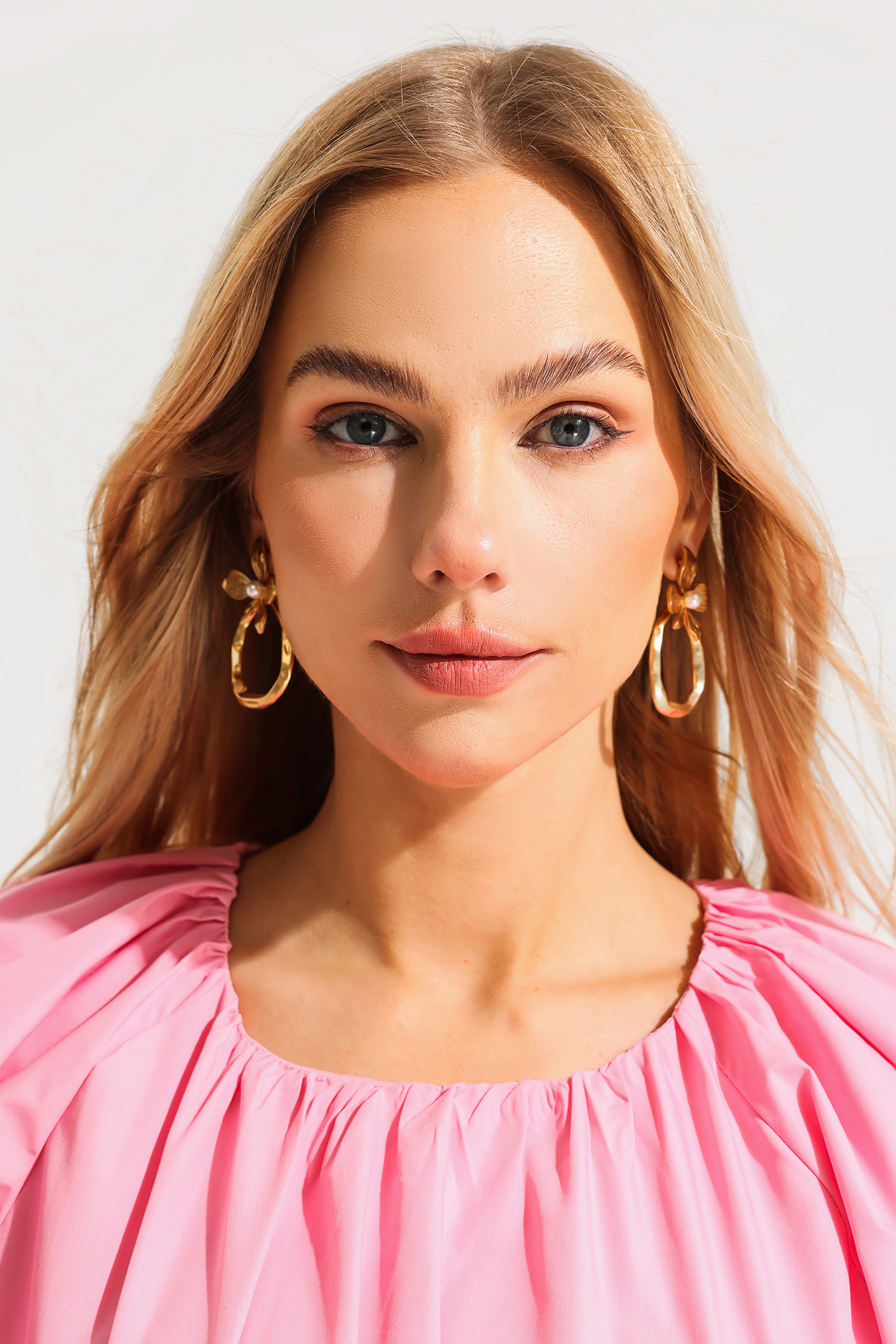 Flower Pearl Geometric Irregular Earrings Flower Pearl Geometric Irregular Earrings