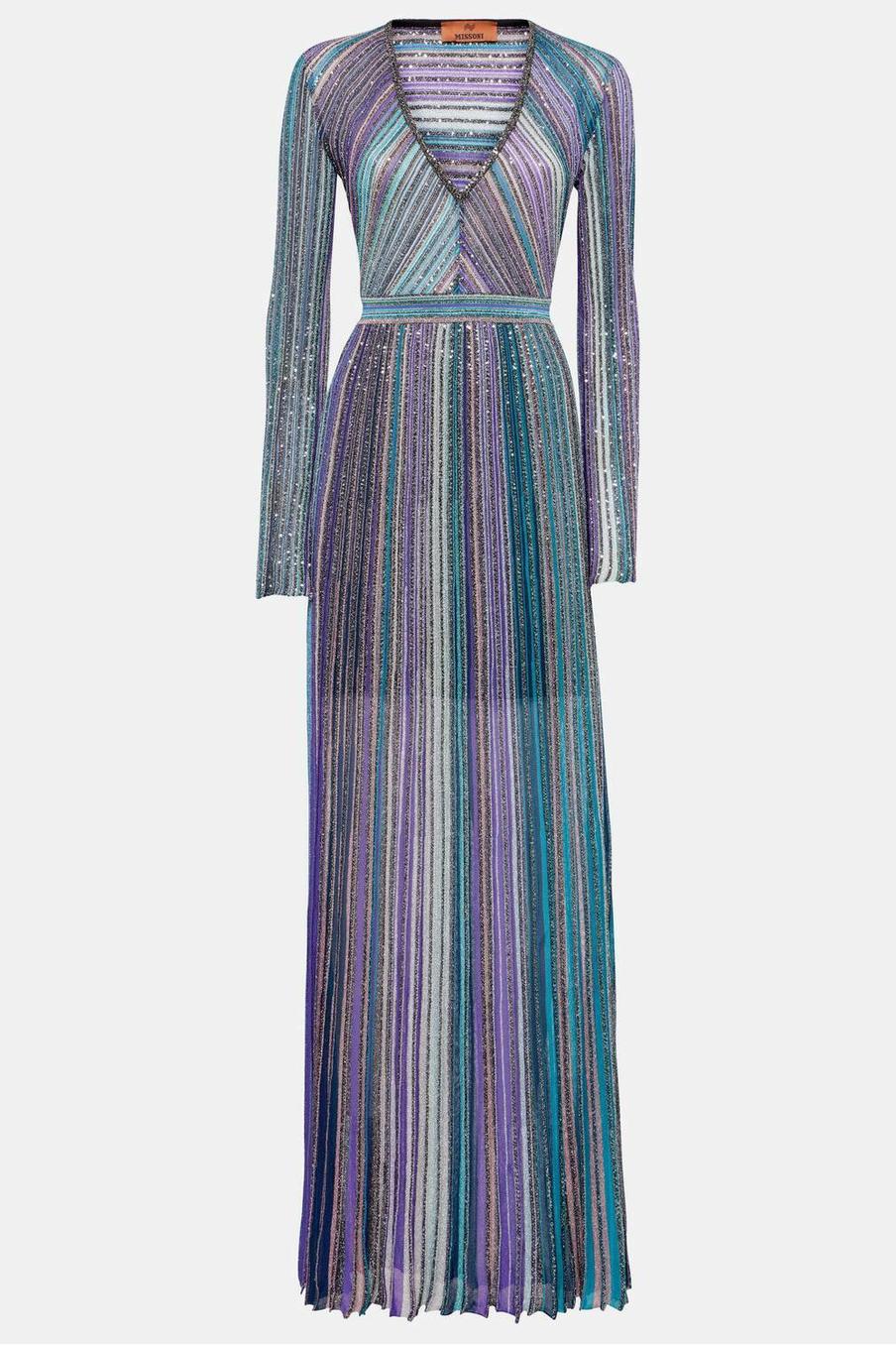 Knit Contrast Color V-Neck Midi Dress Knit Contrast Color V-Neck Midi Dress