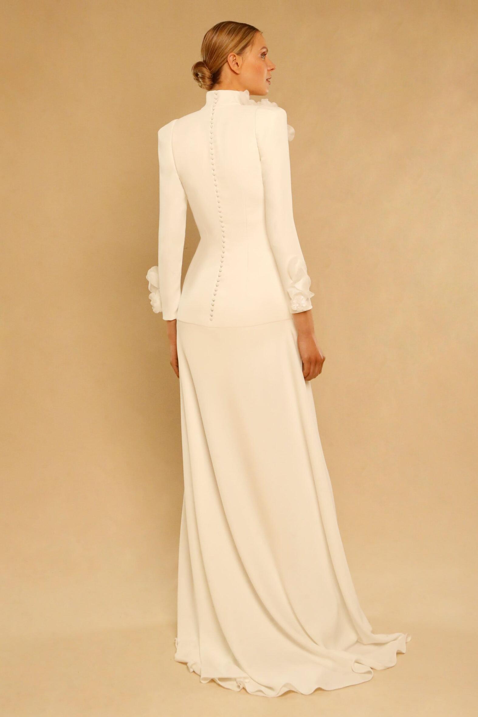 3D Flower Single Breasted Long Sleeve Maxi Dress 3D Flower Single Breasted Long Sleeve Maxi Dress