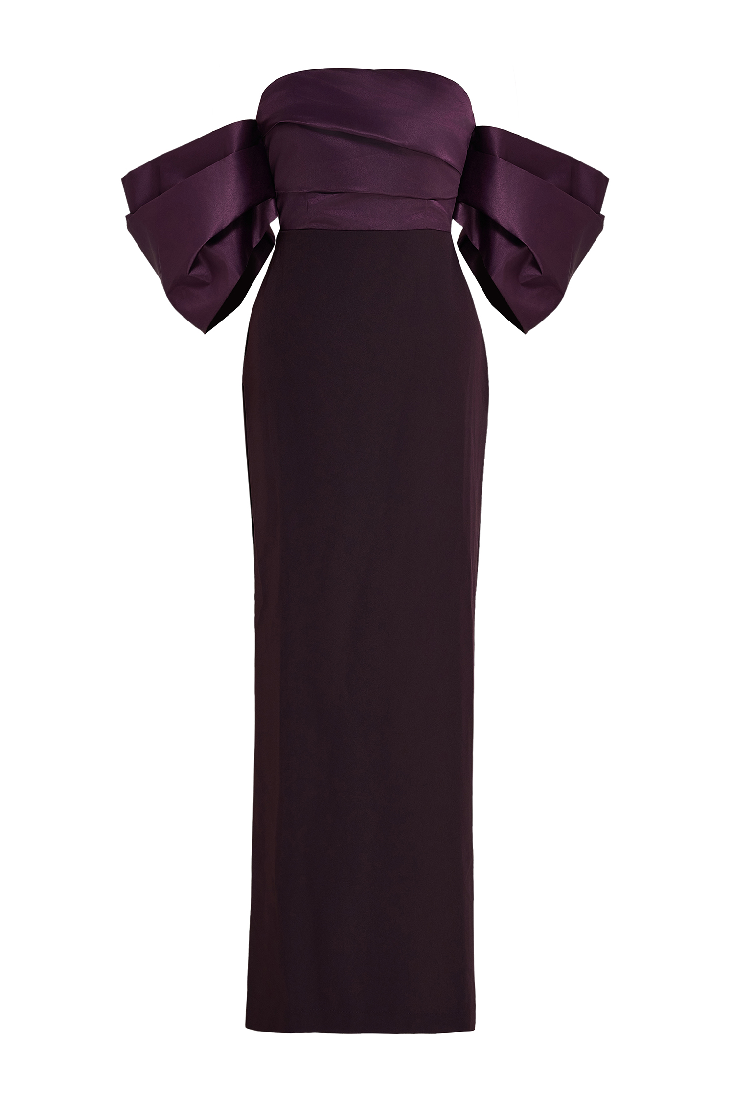Satin Splicing Off-Shoulder Midi Dress Satin Splicing Off-Shoulder Midi Dress