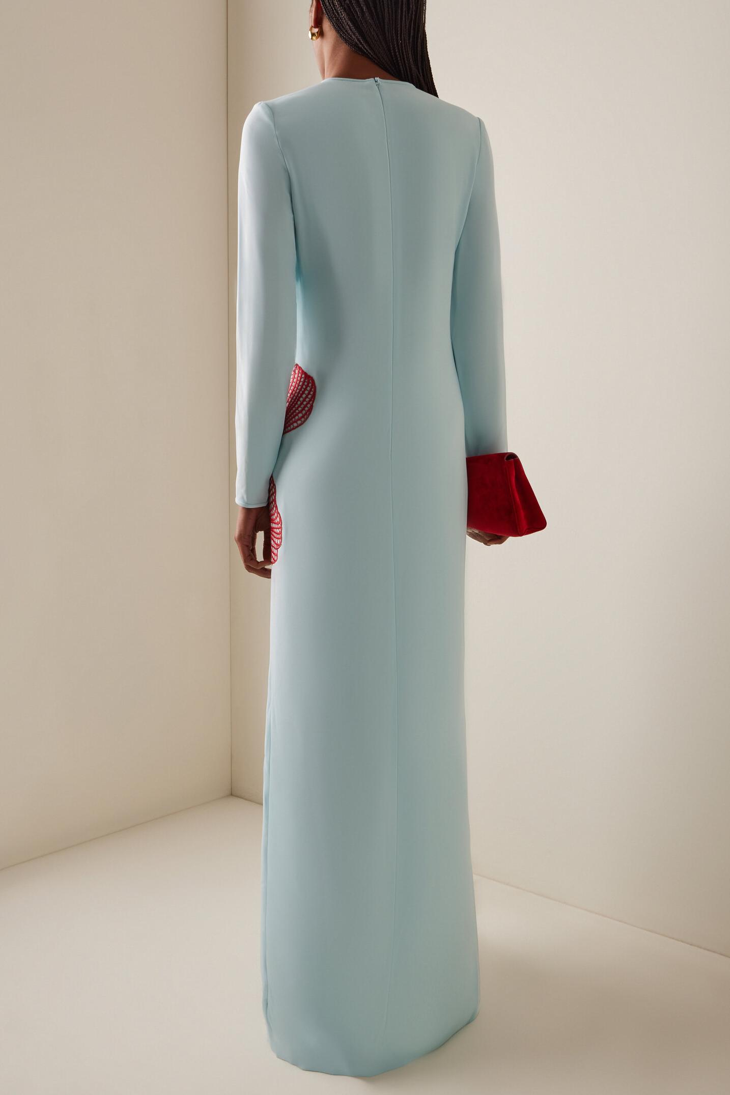 Embroidered Cut-Out Long Sleeve Maxi Dress Embroidered Cut-Out Long Sleeve Maxi Dress