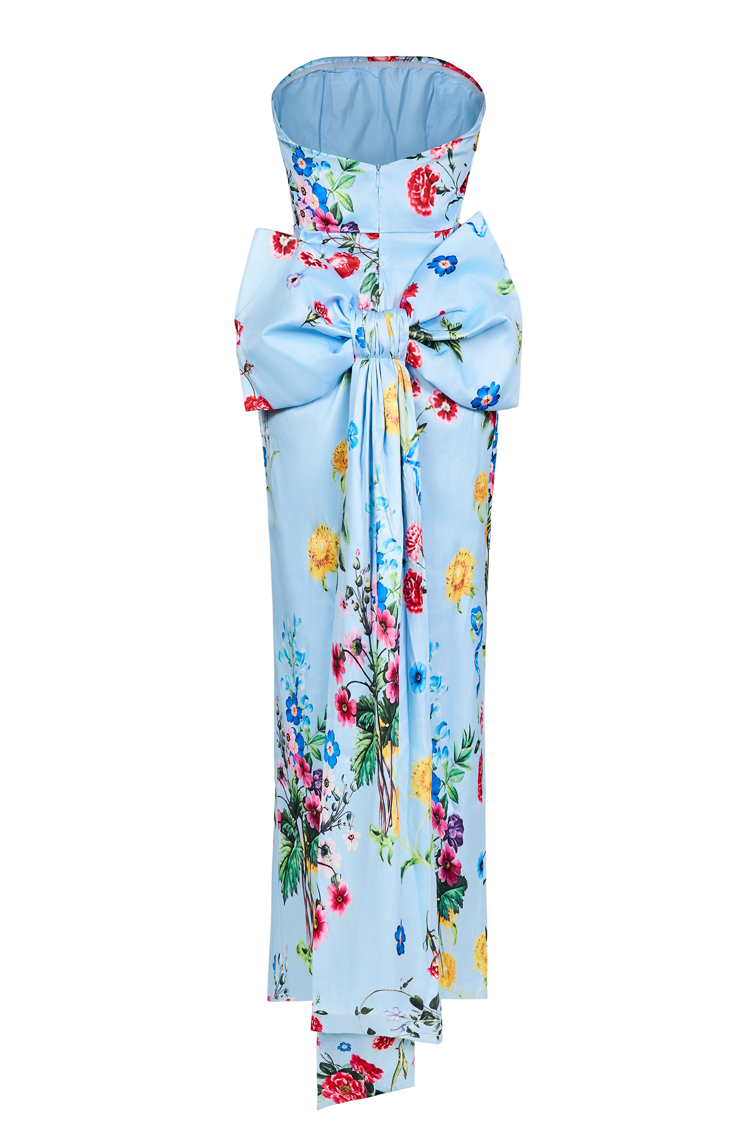 Bow Floral Off-Shoulder Midi Dress Bow Floral Off-Shoulder Midi Dress