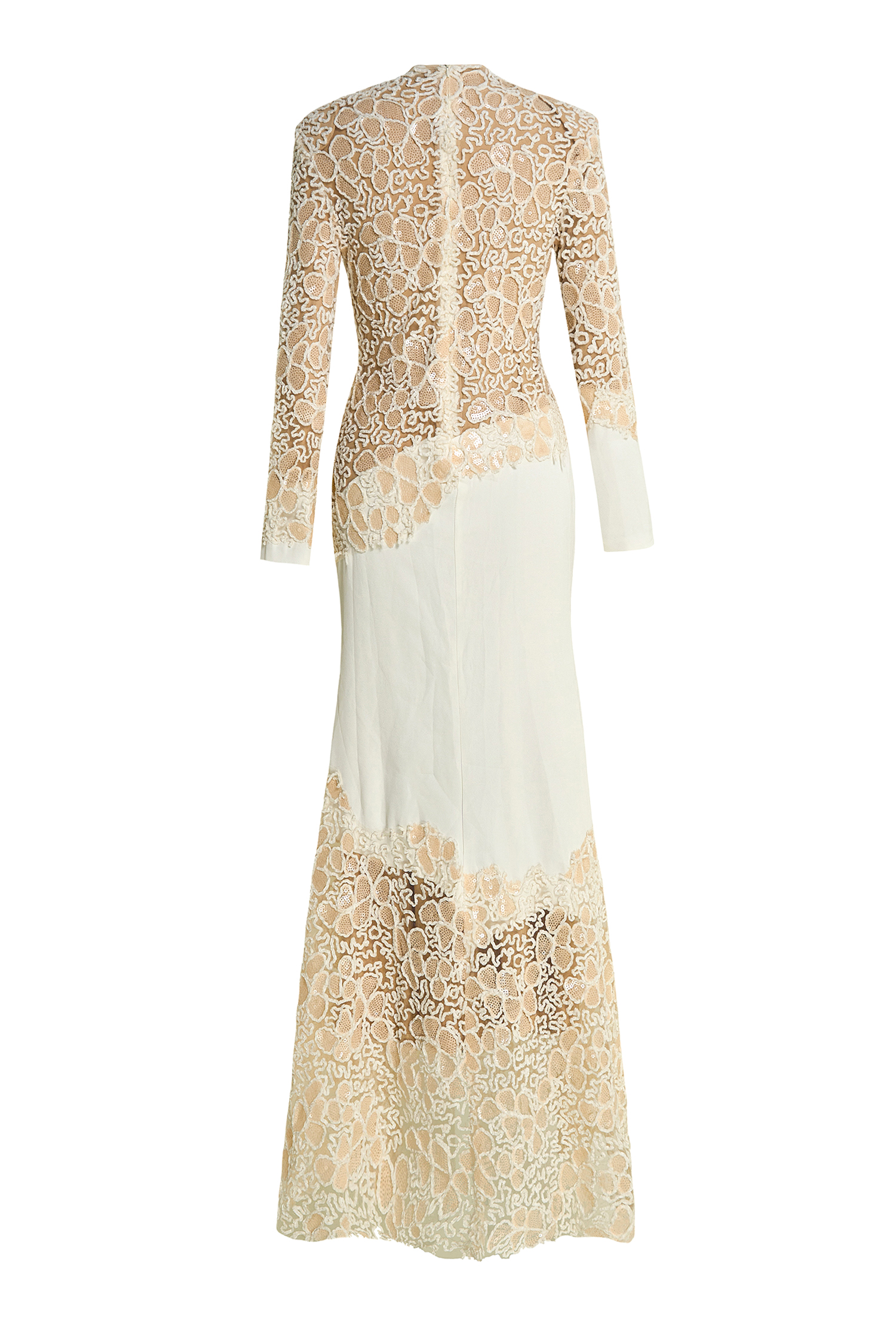 Sequin Splicing Embroidery Long Sleeve Maxi Dress Sequin Splicing Embroidery Long Sleeve Maxi Dress