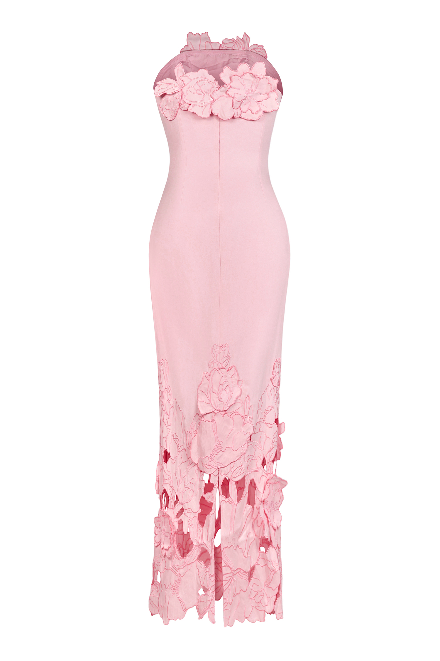 Off-Shoulder Floral Appliquéd Midi Dress Off-Shoulder Floral Appliquéd Midi Dress