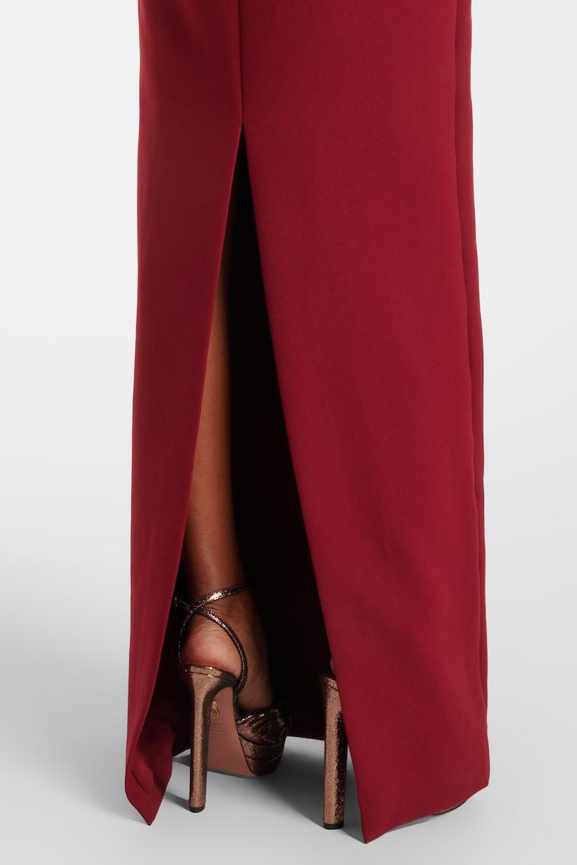 3D Flower Solid Long Sleeve Maxi Dress 3D Flower Solid Long Sleeve Maxi Dress