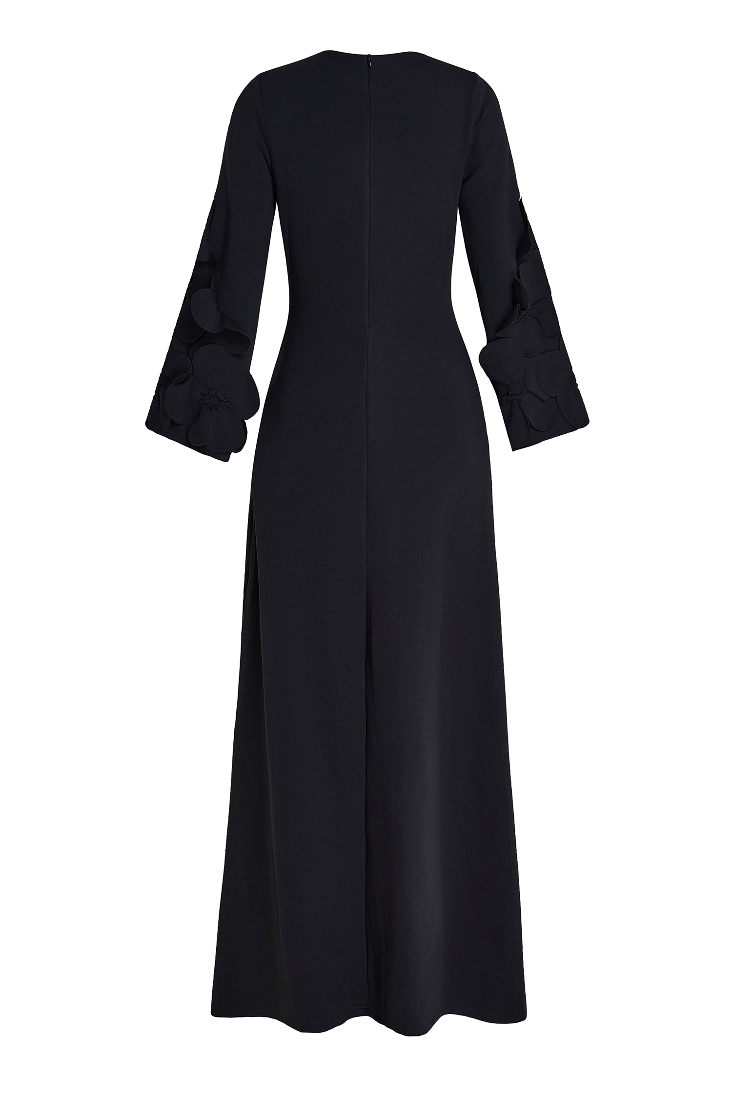 3D Floral Solid Cut-Out Maxi Dress 3D Floral Solid Cut-Out Maxi Dress