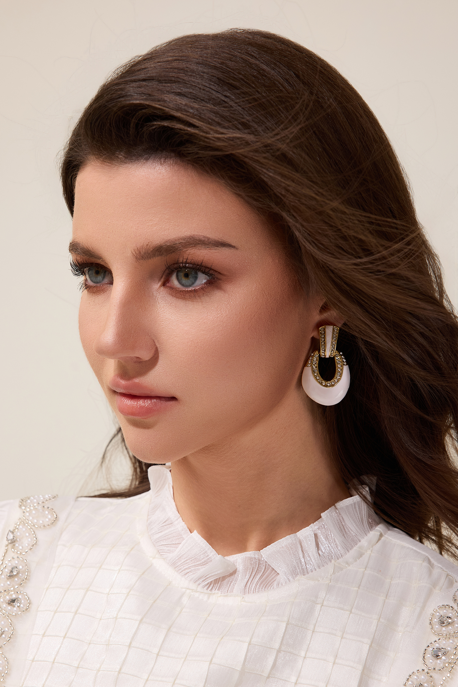 Vintage Faux Diamond Irregular Shape Drop Earrings Vintage Faux Diamond Irregular Shape Drop Earrings