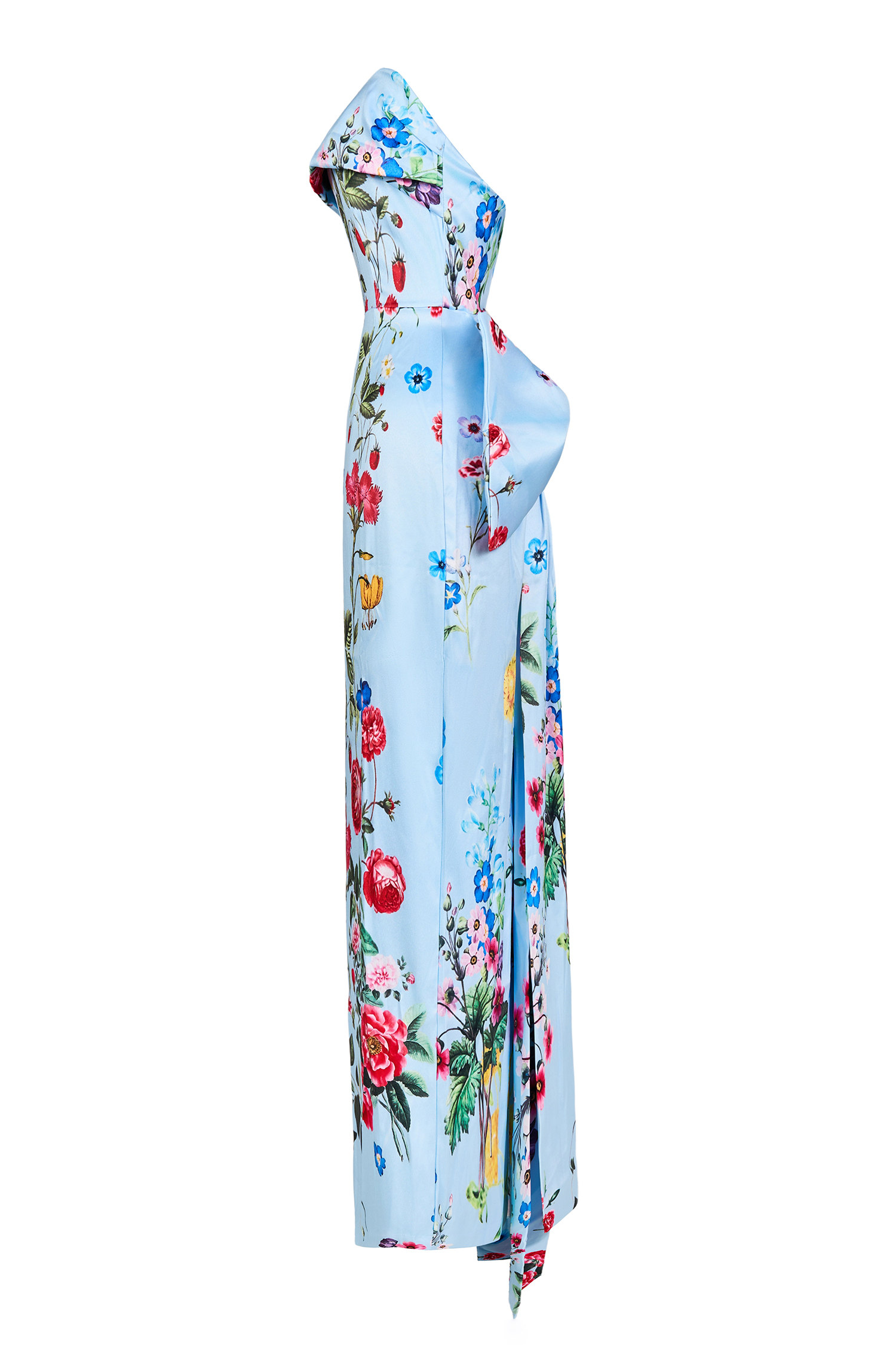 Bow Floral Off-Shoulder Midi Dress Bow Floral Off-Shoulder Midi Dress