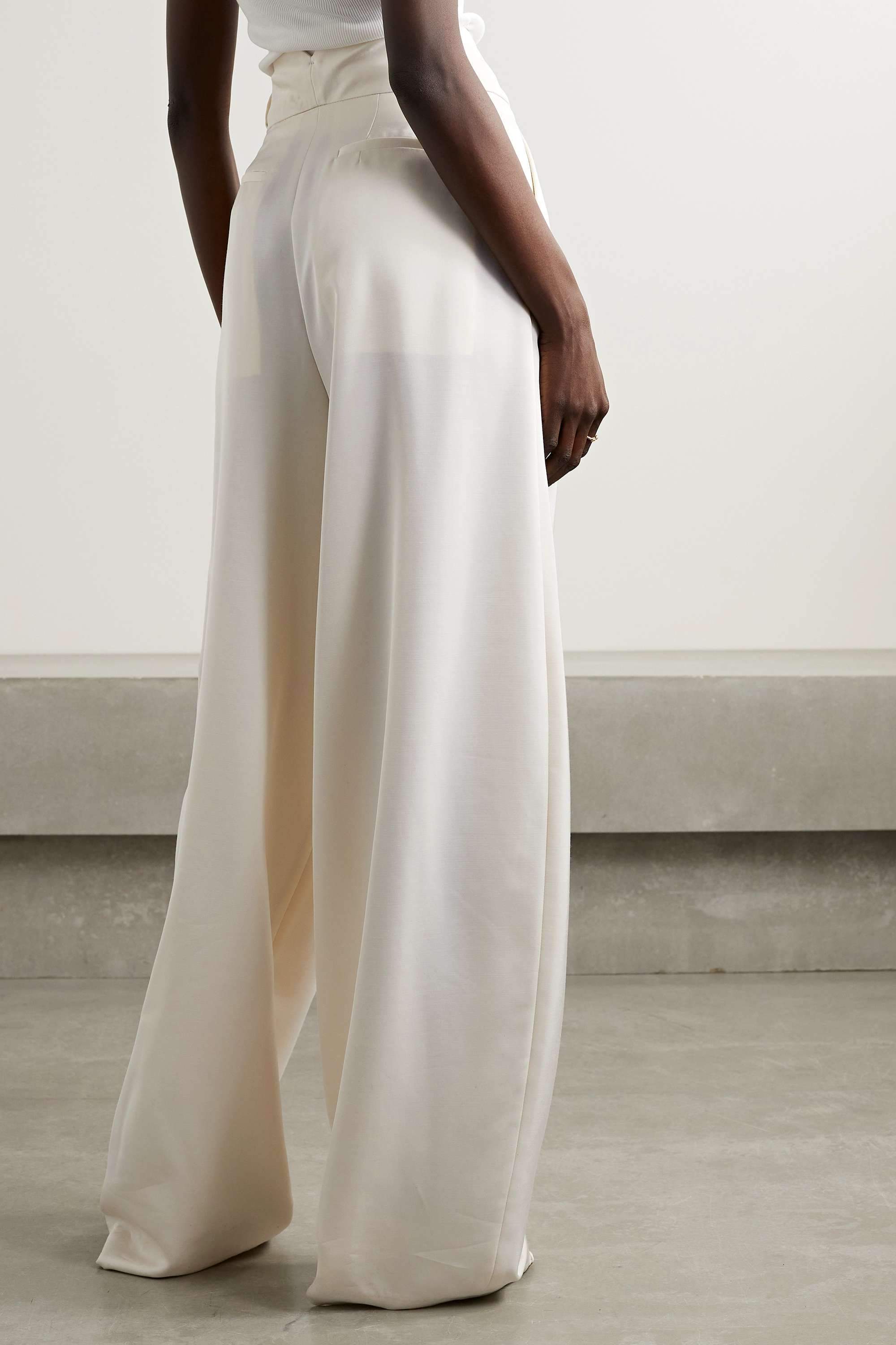 Long Sleeve Off-Shoulder Lace Up Pants Set White Long Sleeve Off-Shoulder Lace Up Pants Set White