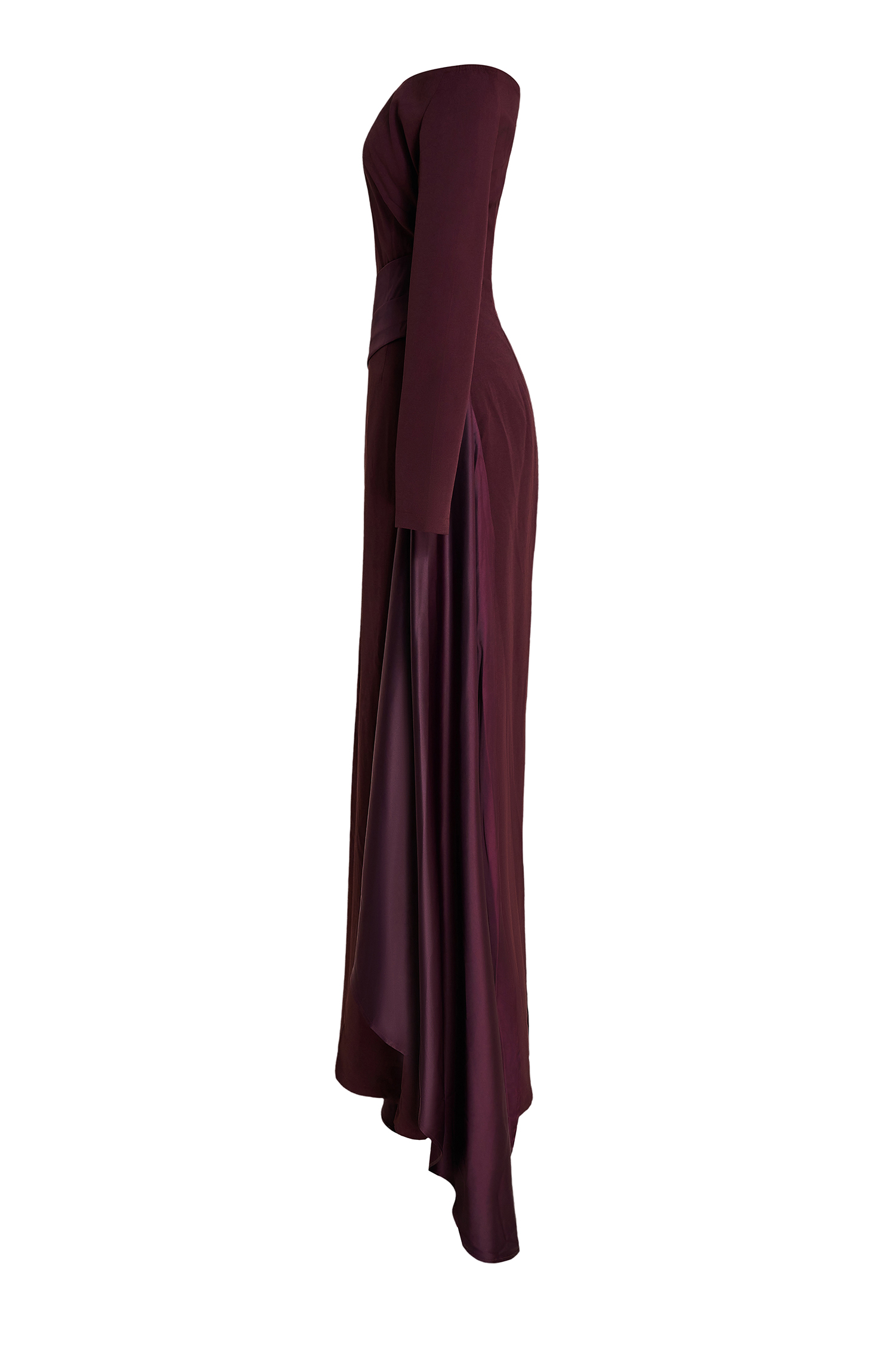 Satin Splicing Off-Shoulder Maxi Dress Satin Splicing Off-Shoulder Maxi Dress
