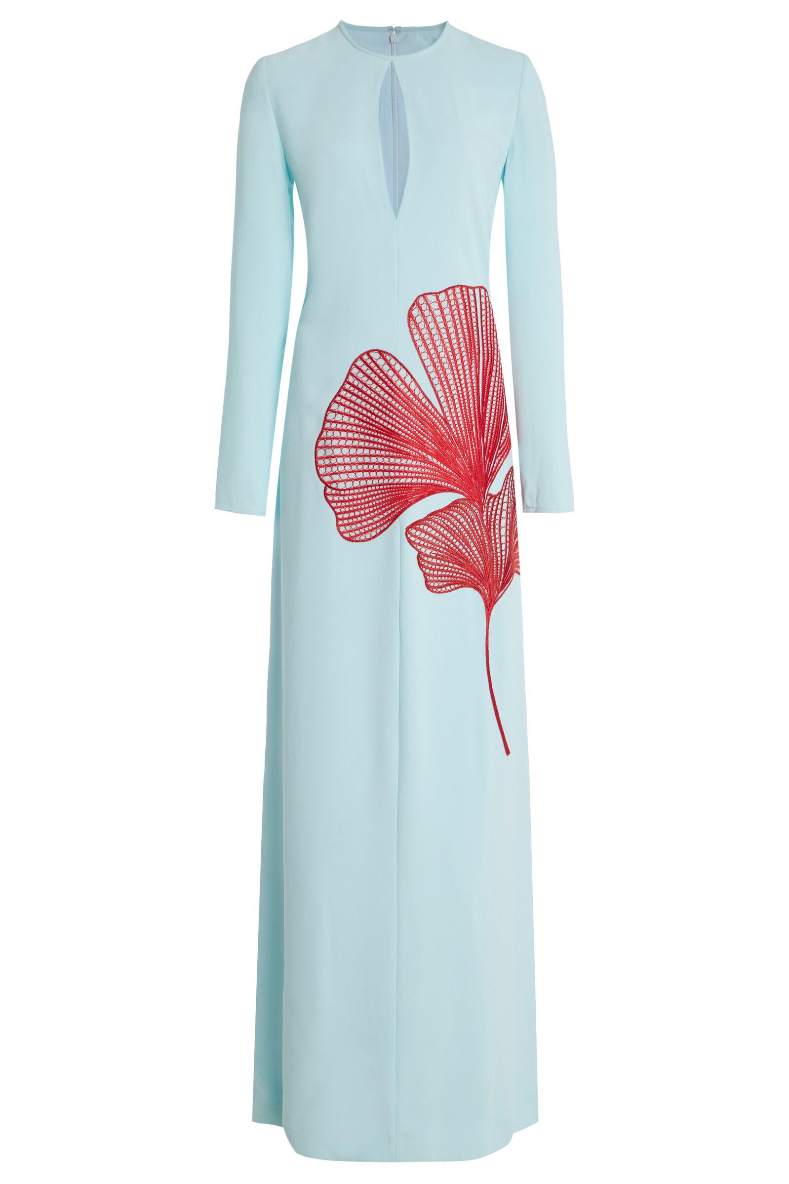 Embroidered Cut-Out Long Sleeve Maxi Dress Embroidered Cut-Out Long Sleeve Maxi Dress