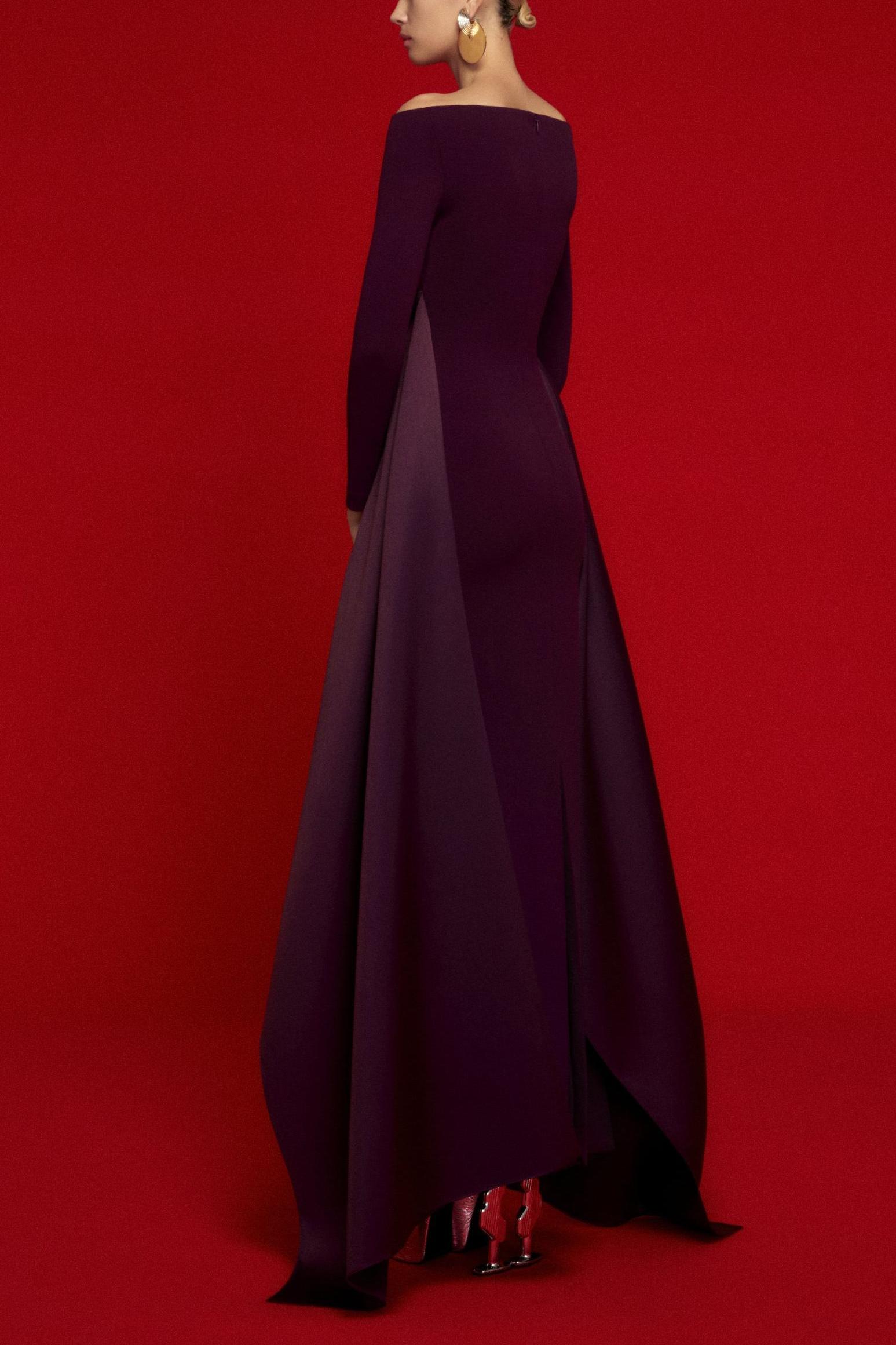 Satin Splicing Off-Shoulder Maxi Dress Satin Splicing Off-Shoulder Maxi Dress